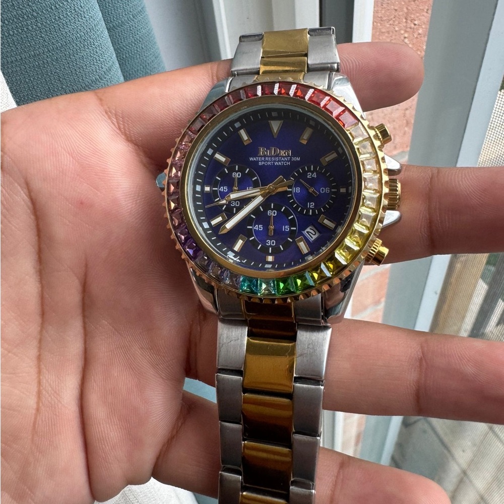 Bulova Rainbow Bezel Chronograph Watch